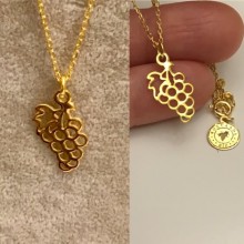 Gümüş Üzüm Kolye - Gold